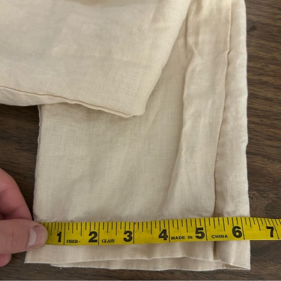 Guess linen cropped Cream Pants S - Picture 12 of 12